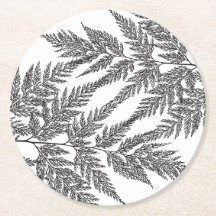 Waldfarn-Wedel-Silhouetten