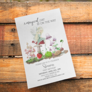 Waldfee Cottagecore Wasserfarbe Pilz