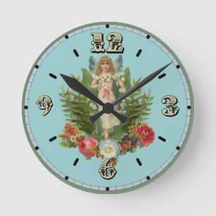 Waldfee Runde Wanduhr