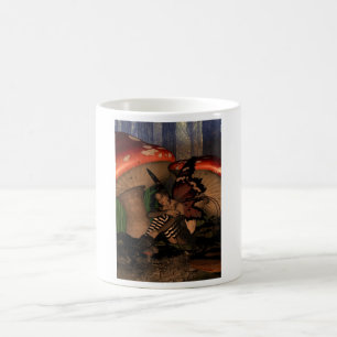 Waldfee unter Pilzen Kaffeetasse