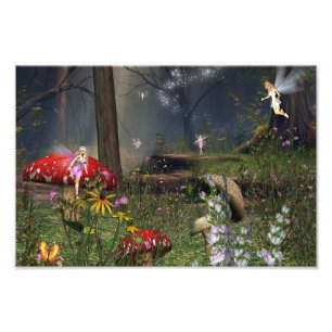 Waldfeenhafter Druck