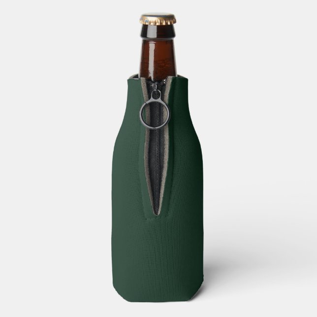 Waldfest schlicht dunkelgrün flaschenkühler (Flasche Rückseite)