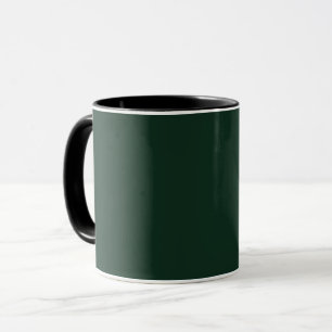 Waldfest schlicht dunkelgrün tasse