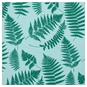 Waldflächen im hinteren Muster, Türkis und Aqua Stoff