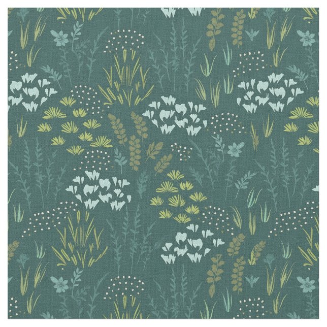 Waldflor Stoff (Nahaufnahme)