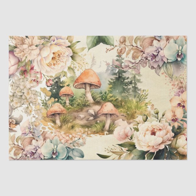 Waldflora und Fauna Pilzsaal Enttäuschung Seidenpapier (Vorderseite)