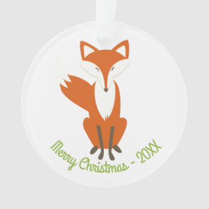 Waldfox Frohe Weihnachten - Zirkel Ornament