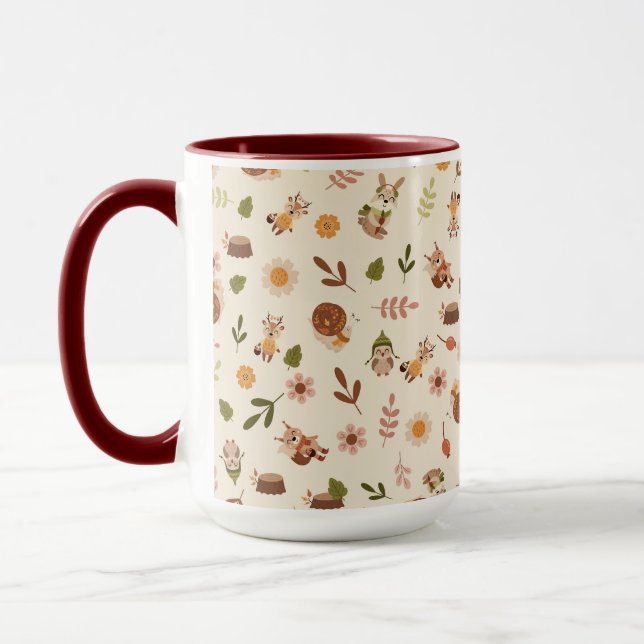 Waldfox Herbstthema neutral Tasse (Links)