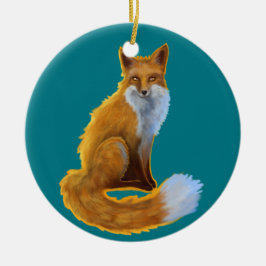 Waldfox-Verzierung Keramikornament