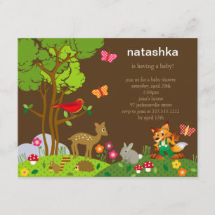 Waldfreund-Babyparty-Einladung Einladung