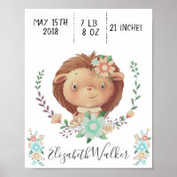 Waldfreundin Baby Igel Geburtsstatistik Monogramm