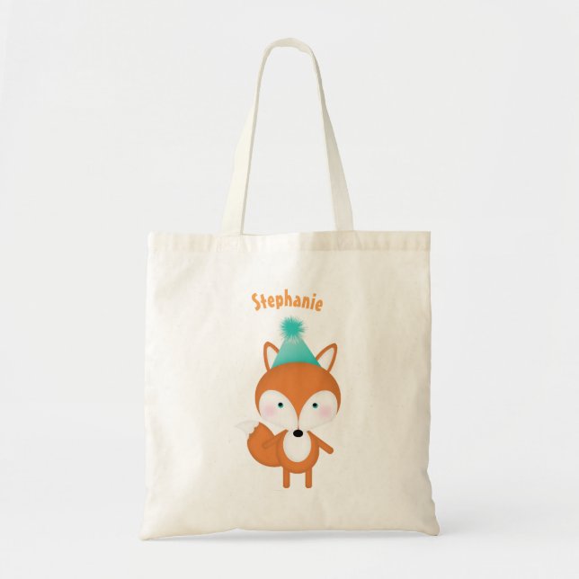 Waldfuchs mit Balloons Tragetasche (Vorne)