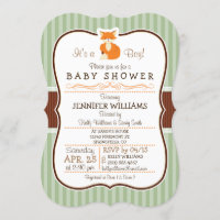 Waldfuchs; Orange, Hülle, Braun-Babydusche
