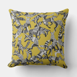 Waldfuchs Party ockergelb Kissen