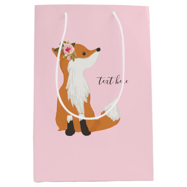 Waldfüchse, niedlicher Fuchs, Mittlere Geschenktüte (Vorderseite)