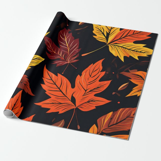 Waldgarten: Herbstleebollen Geschenkpapier (Ungerollt)