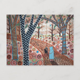 Waldgartenlandschaft Postkarte