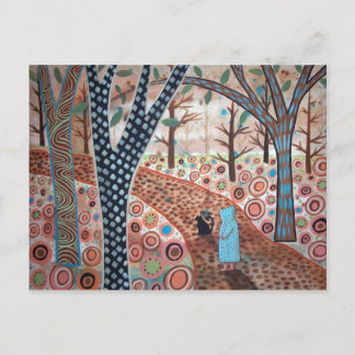 Waldgartenlandschaft Postkarte