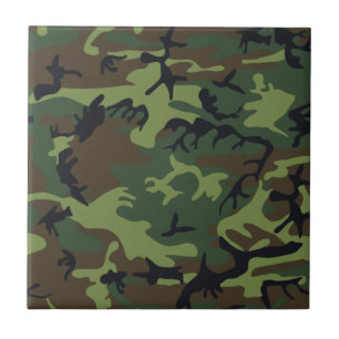 Waldgebiet - Camouflage II Fliese