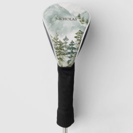 Waldgebirge Wasserfarbenwelt Landschaft Golf Headcover