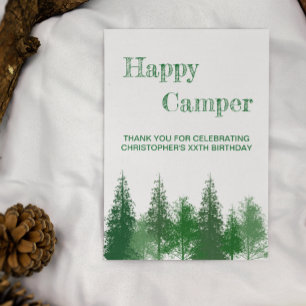 Waldgeburtstag Dankeskarte