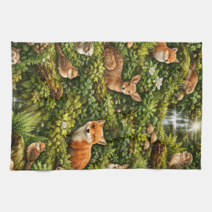 Waldgeflüster Geschirrtuch