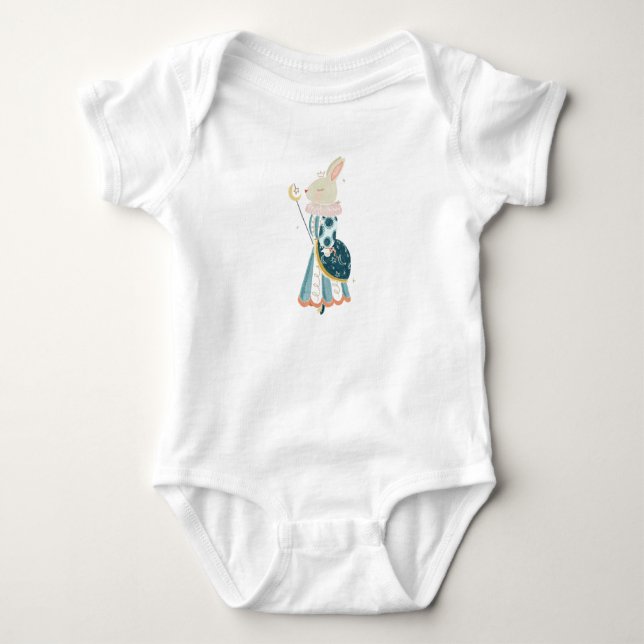 WALDGEIST-KOSTÜM - HASE BABY STRAMPLER (Vorderseite)