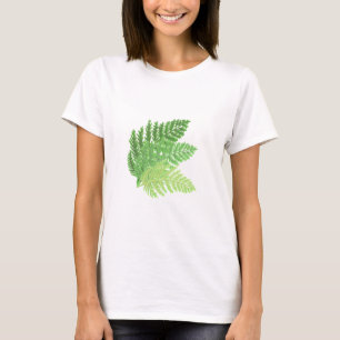 Waldgrün-Farne-Waldfarne-Blätter T-Shirt