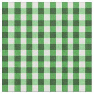 Waldgrün Gingham-Muster Stoff