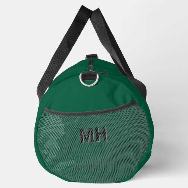 Waldgrün Mit Monogramm Duffle Bag (Rechts)