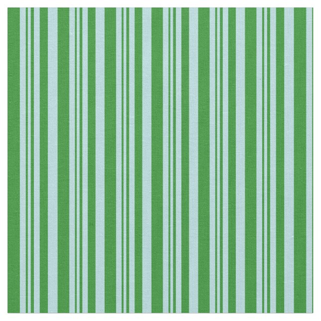 Waldgrün- und Pulverblau Stoff (Nahaufnahme)