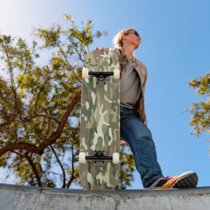 Waldgrün-Waldland-Tarnmuster Skateboard