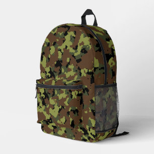 Waldgrüne Camouflage Bedruckter Rucksack