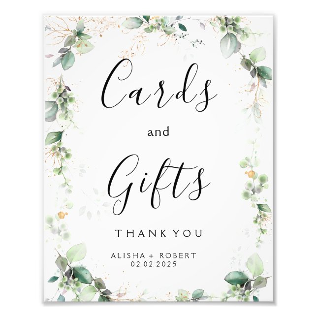 Waldgrüne Hochzeit Fotodruck (Vorne)