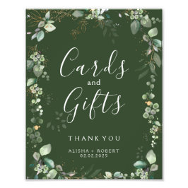 Waldgrüne Hochzeit Fotodruck