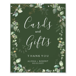 Waldgrüne Hochzeit Fotodruck