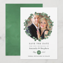 Waldgrüne Hochzeit Save The Date