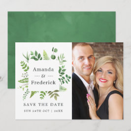 Waldgrüne Hochzeit Save The Date