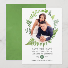 Waldgrüne Hochzeit Save The Date