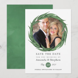 Waldgrüne Hochzeit Save The Date