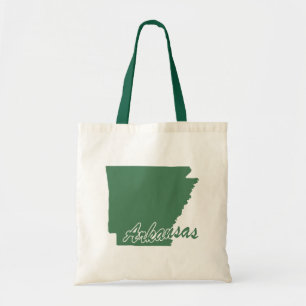 Waldgrüne State-of-Arkansas-Form-Tasche Tragetasche