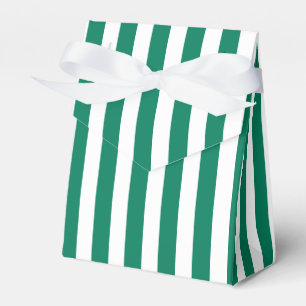 Waldgrüne und weiße Streifen aus Süßigkeiten Geschenkschachtel