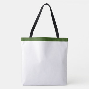 Waldgrünes und weißes Kreuzmuster Tasche
