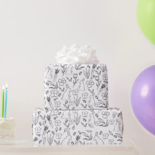 Waldhase und Karotte Geschenkpapier