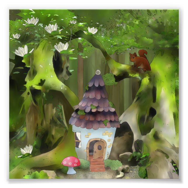 Waldhaus Fotodruck (Vorne)