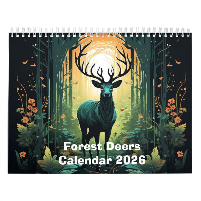 Waldhirsche 2026 kalender (Titelbild)