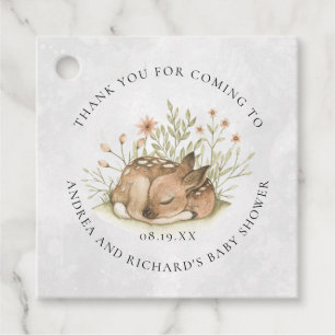 Waldhirsche   Baby Showmarke Geschenkanhänger