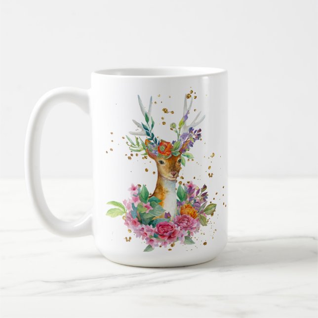 Waldhirsche Kaffeetasse (Links)