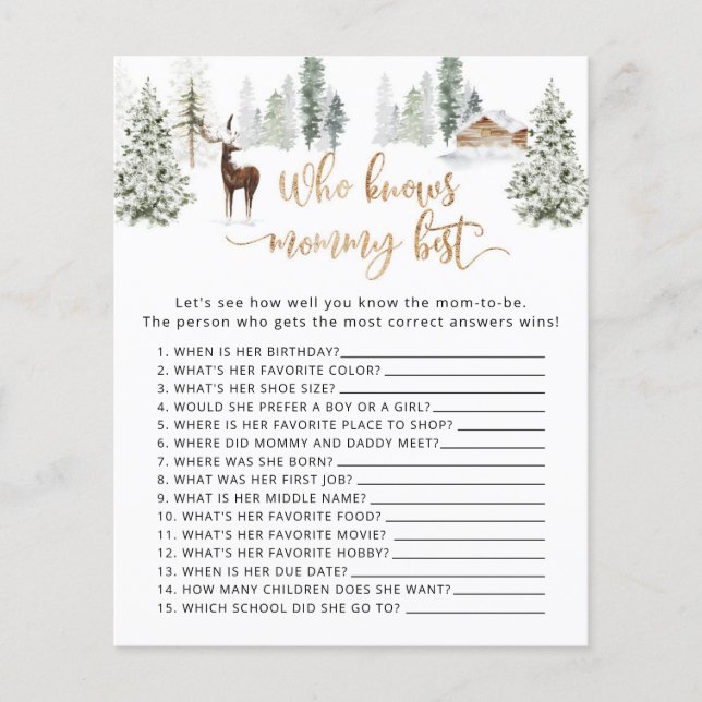 Waldhirsche Wer Mami kennt das beste Wild (Vorderseite)