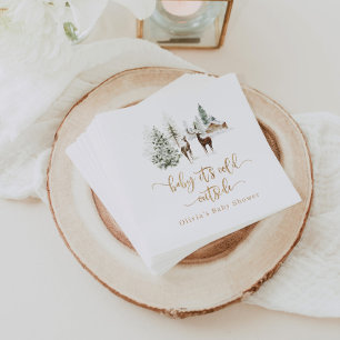 Waldhirsche Winterbaby Dusche Serviette